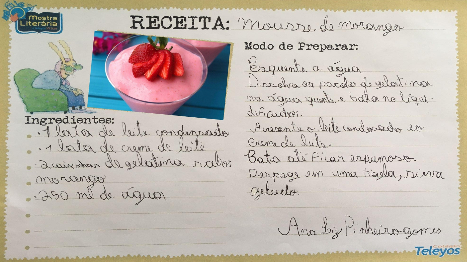 ANA LIZ PINHEIRO GOMES - Mousse de morango 